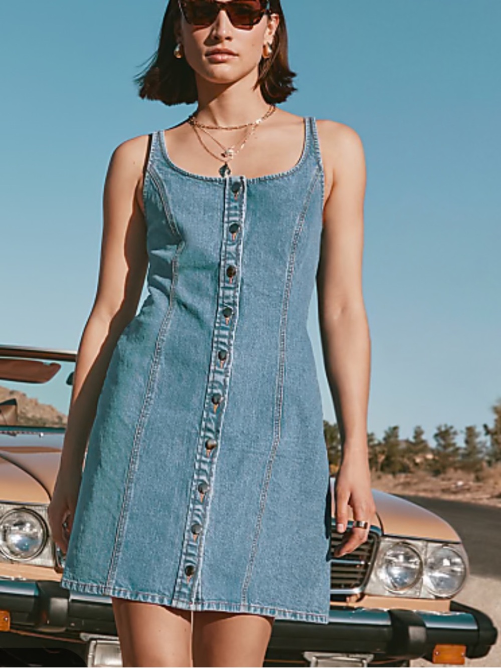 Women’s loft denim dress size 2